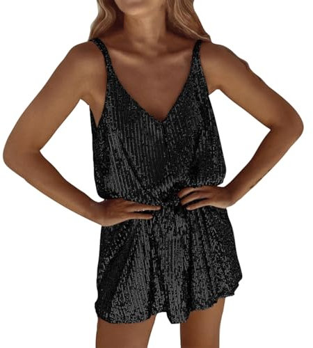 HOOUDO Sale Angebote Blitzangebote Women's Everyday Casual Sequined Sexy Dress Dress Kleider Eng Kurz Paillettenkleid, Leuchtendes Boycon Kleid, Spaghettiträger Kleider, Gl Sale Angebote Bestellung