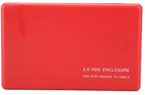 Qukaim Hard disk portatile USB 3.0 SATA da 2,5 HDD da 2 TB con scatola per disco rigido, soluzione di archiviazione esterna, compatibile con HDD da 2,5 pollici
