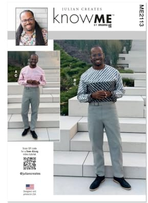 KNOW ME Sewing Pattern ME2113MPP Men's Shirts and Trousers by Julian Creates MPP (44-46-48-50)