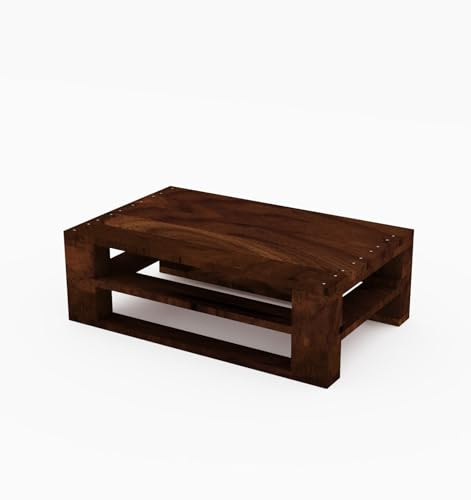 Lermowood Palettenmöbel Mpe Couchtisch 60 x 60 cmPalisander | Europaletten Indoor und Outdoor Lounge Gartenmöbel Holz Gartenmöbel Set Lounge Möbel Terrasse Balkon Loft Stil Paletten