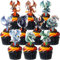 40 PCS Dragon Cupcake Toppers