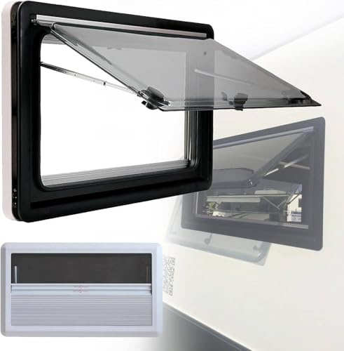 RV Oberfenster Fenster Wohnmobil Windows RV-Fensterabdeckung Markise und Markise, RV-Seitenscheibe Abdeckung (Push Out Style), Wohnwagen