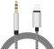 Mugust Cable Auxiliar Coche para iPhone Lightning,Cable Aux Lightning Jack 3.5mm Audio para iPhone 14/13/12/11/XR/XS/X/8/7,Autorradio/Auriculares/Altavoces,1M(Gris)