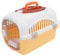 Hundezwinger, Plastikfluggesellschaft Zugelassene Drahttürhundkiste, Top- und Front -Ladung Schwerer Hartsieg -Haustierträger für Hunde und Katzen, Zuhause und Reisen (Yellow)