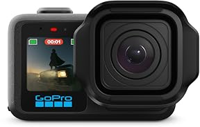 GoPro MISSION 1 - Action camera cinematografica con video 8K a 30 fps, foto da 50 MP, sensore da 1, prestazioni avanzate in condizioni di scarsa illuminazione, stabilizzazione, streaming live