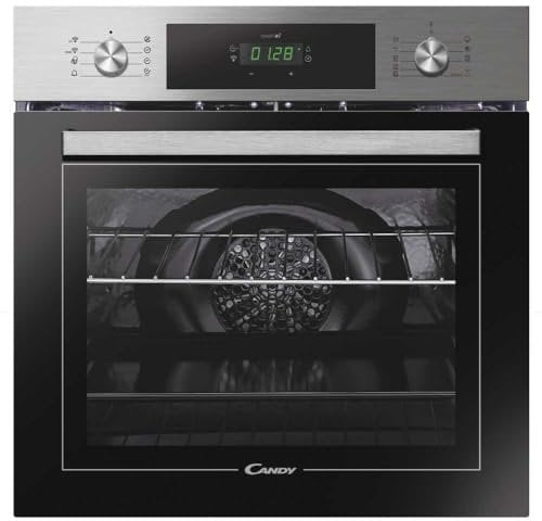 Candy FCT886X Wifi Einbaubackofen, Fassungsvermögen 70 l, multifunktional, belüftet, Farbe Edelstahl