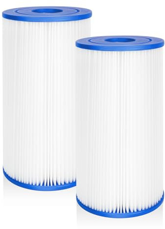 Lot de 2 filtres de piscine de type B pour pompe de filtre Intex 2500 GPH pour piscines hors sol, remplace le type B
