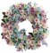 Yeenee Türkranz, künstliche Blumenkranz, für alle Jahreszeiten, für Haustür, Wohnzimmer, Wand, Garten, Hochzeit, Festival, Dekoration (Multicolor-a)