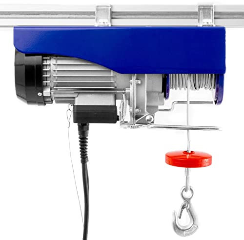 Pallit Treuil électrique HOISTEXT | 300 kg/12 m | 600 kg/6 m | Câble extra long de 5 m | Télécommande à câble incluse