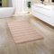 Paco Home Badezimmerteppich Badematte Badteppich Badvorleger Duschvorleger Waschbar Flauschig Memory Foam 3D Effekt, Grösse:65x120 cm, Farbe:Beige 3