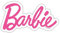 Spreadshirt Barbie Klassisches Logo Sticker, max. 10 x 10 cm, 10 x 10 cm, Mattweiß