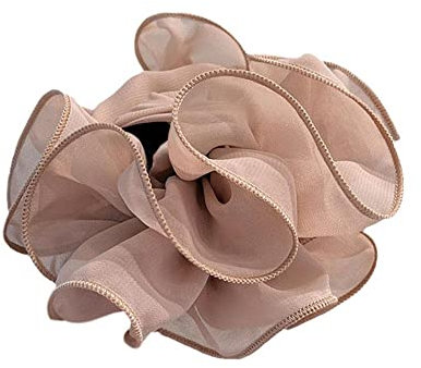 Pinza de gasa grande para el pelo, lazo de tela negra, pinzas de mandíbula para mujer, accesorios de pinza