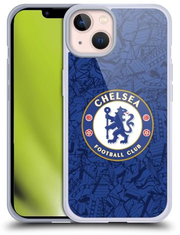 Head Case Designs Offizielle Chelsea Football Club Home 2019/20 Kit Gelhülle [Militärischer Schutzgrad] Kompatibel Mit Apple iPhone 13 Und Kompatibel Mit MagSafe
