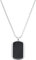 s.Oliver Kette mit Anhänger Edelstahl Herren Halsschmuck, mit Achat, 55+5 cm, Silber, Kommt in Schmuck Geschenk Box, 2035537