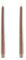 UYUNI Lighting LED Stabkerzen Taper 2er Set 2 x 25cm - Sand - Flammenlos