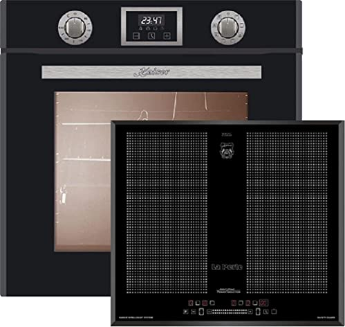 Kaiser Set forno EH 6326 Sp+KCT 67 La Perle, forno elettrico da incasso, 79L, 10 funzioni + Kaiser Flex piano cottura a induzione 60 cm, Power Booster