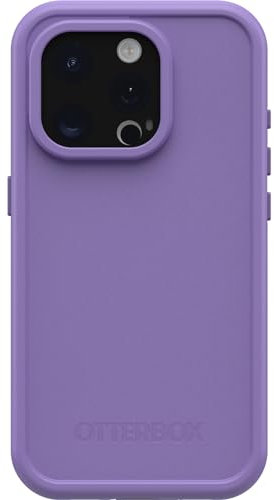 OtterBox Handyhülle FRĒ-Serie nur für iPhone 15 Pro, wasserdicht, mit MagSafe (entworfen von LifeProof), 60% recycelter Kunststoff, schlank und stylisch, Rule of Plum (Violett)