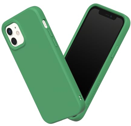 RHINOSHIELD Case Compatible with [iPhone 12 mini] | SolidSuit - Shock Absorbent Slim Design Protective Cover with Premium Matte Finish 3.5M / 11ft Drop Protection - Parakeet Green