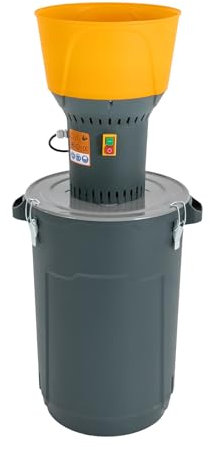 Elektrische Getreidemühle 1300W, Schrotmühle 60L mit Standfuß und 5 Mahlsiebe für Mahlen von Pfefferkörnern Weizen Hafer Gerste Roggen Quinoa Kichererbsen Mais Reis und Hirse