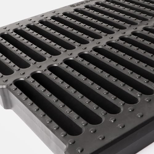Entwässerungsrinne Drainageabdeckung Für Draußen 2 3 4 CM Dick, Hochpolymer Abflussroste Bodenwanne Drain Platte Zur Verhinderung Von Laubablagerungen/ Kanalisationsdeckel Abdeckungen Systeme, Schwarz
