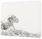 Glass Gaming Mousepad, White Kanagawa Hard Mouse Pad for Gaming,Professional Large Mouse Mat 410mm*310mm, Special Glass Surface with Improved Precision and Speed