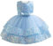 Miipat Vestito da Bambina Paillettes Tulle Senza Maniche Abito da Principessa per Bambina Ragazze in età Prescolare Vestiti da Festa Formali per Compleanni Matrimoni Blu 80 12-18 Mesi