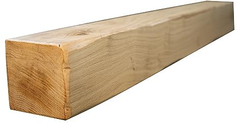 oakleys oak Genuine Solid Oak Beams for Fireplaces- Oak Floating Shelf for Home Decor- Rustic Shelves to Decorative Logs for Fireplace- Heavily Worked- Beam Size(90x12.5x12.5) Cm