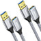 CLEEFUN USB 3.0 Extension Cable 0.5m, 2-Pack Type A Male to A Female Cable 5Gbps Data Sync USB Extender Lead with U Disk,Fan Cooler,Printer,Keyboard,Scanner,Card Reader,Hard Drive,Charging Cable