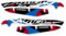ADESIVI PARAMANI RESINA 3D COMPATIBILE CON HONDA AFRICA TWIN CRF 1100 L 2024 On Line Style APA-AT-24 (Grand Prix Red)