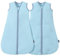 PewinGo Baby Schlafsack 0.5 TOG 2PCS aus 100%-Baumwolle für Neugeborene 0-6 Monate, Doppelreißverschluss, Weich & Atmungsaktiv, Maschinenwaschbar (Blau)