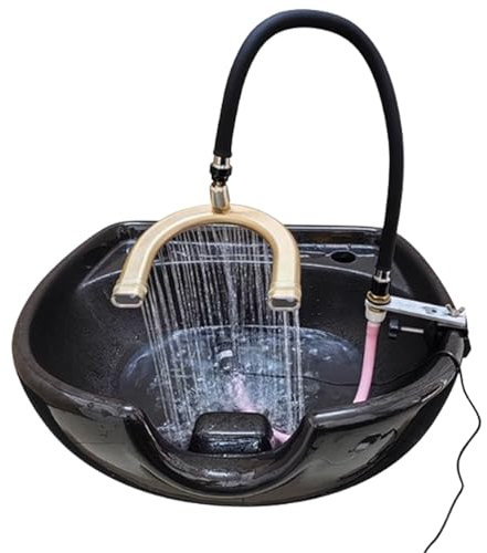 Cascade De Circulation d'eau pour Thérapie par l'eau Head Spa pour Bol À Shampoing, Pulvérisateur d'eau pour Salon De Coiffure, Système De Douche D'expérience Spa, Aucun Perçage Requis