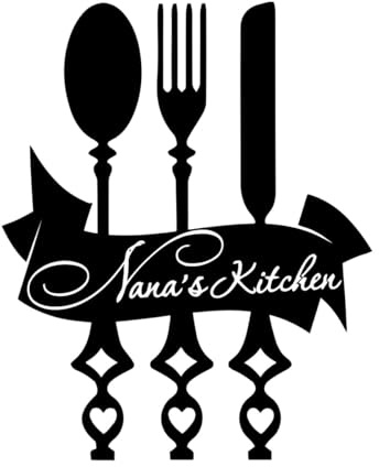 Vinyl Wall Stickers Kitchen Restaurant Spoon Knife Fork Kitchen Utensils 36x45.9cm Removable Without Leaving Glue Small Black