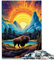 1000-teiliges Puzzle für Erwachsene, Yellowstone-Nationalpark, Lernpuzzle, Kunstwerk, Geschenk, 19,7 x 29,5 Zoll, für 14-Jährige