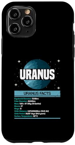 Uranus Fakten - Uranus Planet Weltraum Sonnensystem Hülle für iPhone 11 Pro