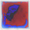 Art3d 1 x flüssige Tanzbodenfliese, bunt, Heimdekoration, 30 x 30 cm, Blau-Rot