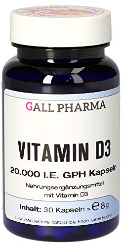 Gall Pharma Vitamin D3 20.000 I.E. GPH Kapseln, 30 Kapseln