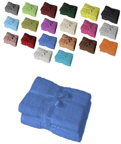 EXKLUSIV HEIMTEXTIL Saunatuch 2er Set 80 x 200 cm Royalblau