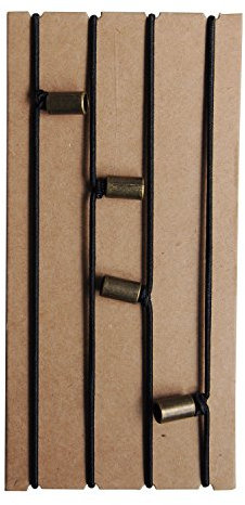 Wanderings Elastische Bänder Für Traveler‘S Notebook – (12,5 x 9 cm) – Bindebänder Für Kleine Nachfüllbare Reisetagebücher In Passgröße – Ersatz Für Verbindungsbänder – 4er-Pack Mit Dekorativen Perlen