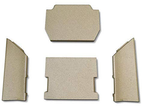 Feuerraumauskleidung für Contura 520T Kaminöfen - Vermiculite - 4-teilig