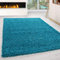 HomebyHome Shaggy Teppich Wohnzimmer 160x230 cm - Shaggy Teppich Hochflor Türkis Extra Weich und Flauschig - Langflor Teppiche für Schlafzimmer, Küche, Flur - Carpet, Halı, Kilim