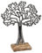 Lifestyle & More Moderne Skulptur Dekofigur Lebensbaum aus Manghoholz und Aluminium Höhe 27 cm