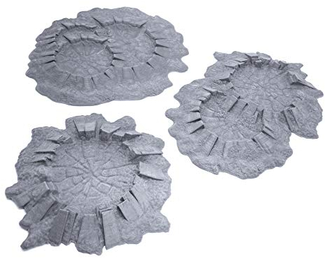 EnderToys Battlefield Craters von Terrain4Print, 3D-gedruckte Tisch-RPG-Landschaft und Kriegsspiel-Gelände für 28-mm-Miniaturen
