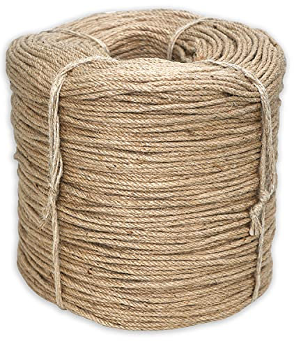 Nurtextil24 Sisalseil für Kratzbaum 4mm (25 Meter) Juteseil Natur Seil Mehrzweckseil Jute Sisal Schnur Kratzbaumseil