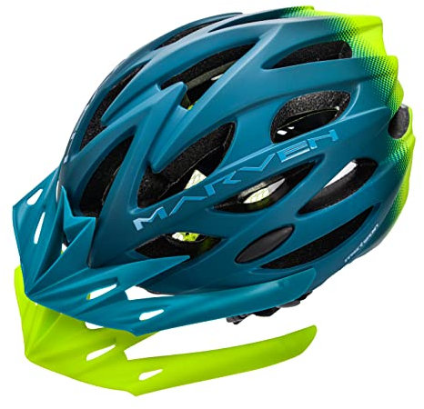 meteor Casco Bici Ideale per Giovani e Adulti Donna e Uomo Caschi Perfetto per Downhill Enduro MTB Scooter Helmet per Tutte Le Forme di attività in Bicicletta Marven