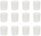 Luxshiny Silikonform Kerzenhalter Shotgläser Whiskygl? Schimmel - Schussglasformen 10 Stück 1 Set Wei? Kerzenteller Stabkerze Eis Shotglas Form