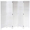 Paravent HWC-C30AM, Raumteiler Trennwand Sichtschutz, Shabby-Look Vintage, 170x205cm - weiß