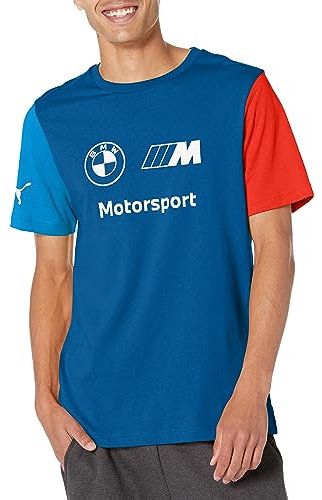 PUMA Herren BMW M Motorsport Essentials Logo T-Shirt, Farbe: Pro Blue-M, L