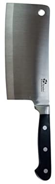 Pradel Excellence - Couperet 18 cm - Lame Acier Inoxydable - Manche Ergonomique - Découpe Précise Viandes, Légumes et Herbes - Qualité Supérieure - Design Élégant, Argent