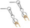 venshun 2Pcs Pferd Krawatte Ring Edelstahl Safe Pferd Tack und Zubehör Pferd Zubehör Durable Stahl Blocker Pferd Training Ausrüstung mit Augenschraube Krawatte Ring für Pferde
