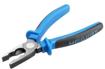 PROFI Kombizange 180 MM, Kombinationszange CR-V | HRC 58-62 | Chrom-Vanadium- Stahl | Universalzange | Gummierte Grifffläche (Kombizange, 180 MM)